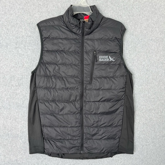 Eddie Bauer Other - Eddie Bauer 550 Down Puffer Vest Mens Size Medium Gray Storm Repel Full Zip